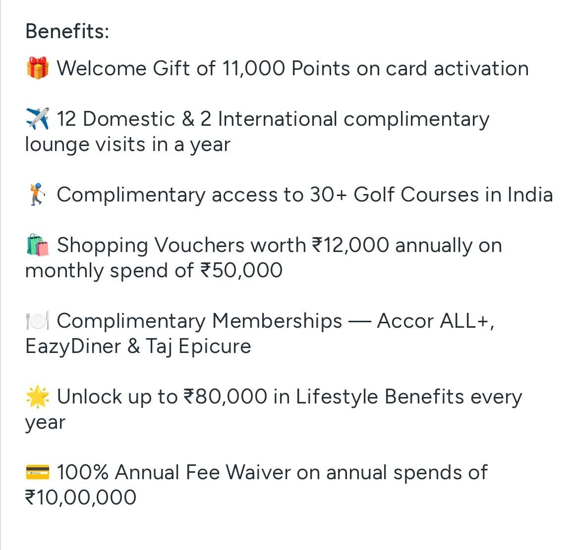 Amex Platinum Reserve credit card benefits summary
